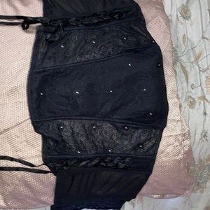 Soft Corset with floral and crystal details